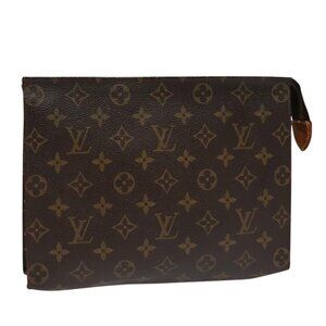 LOUIS VUITTON Monogram Poche Toilette 26 Pouch M47542 LV Auth 109014